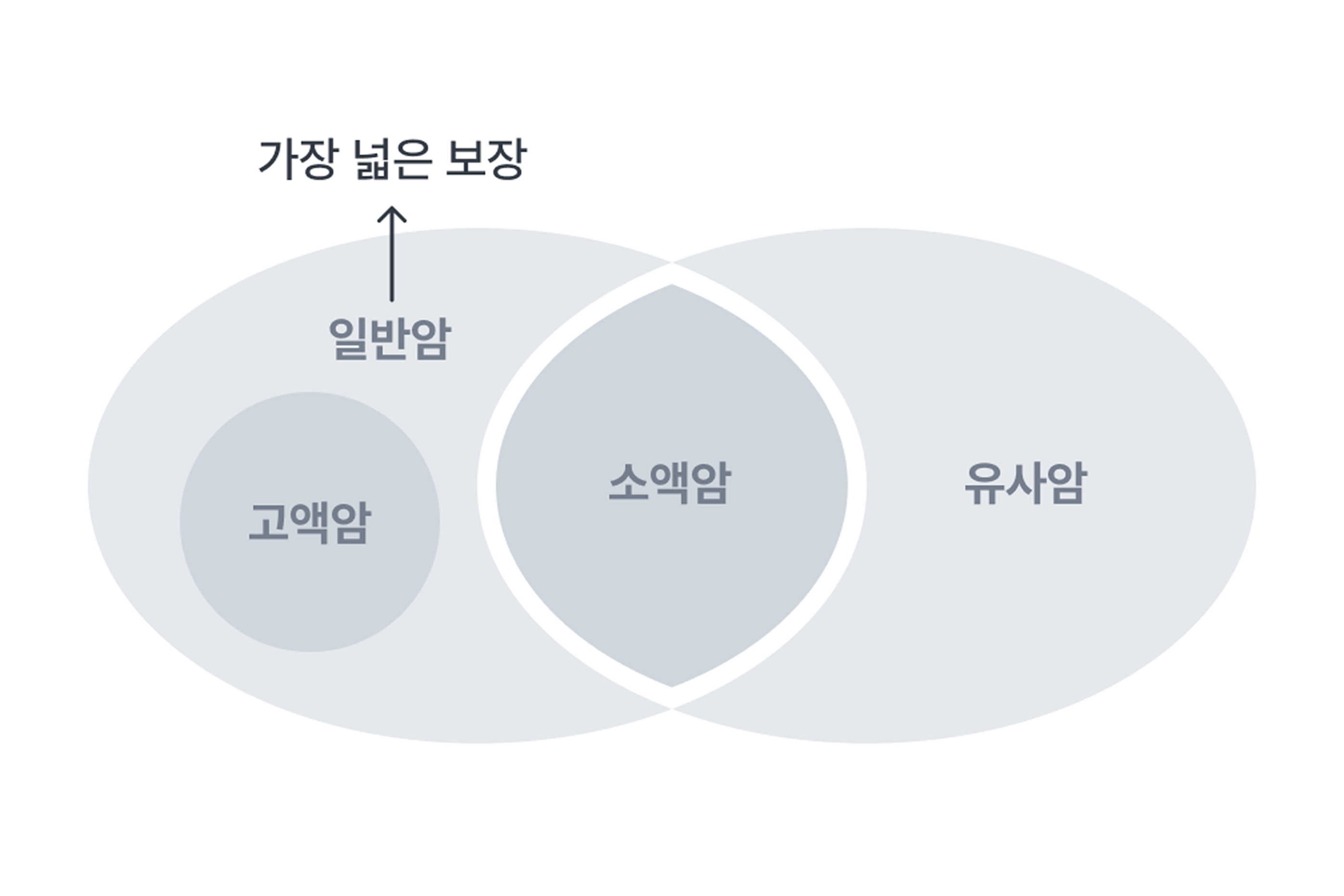 암종류를 설명하는 벤다이어그램